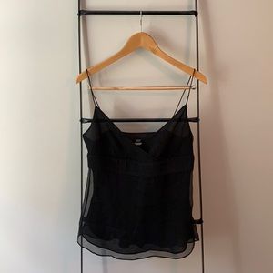 J. Crew Black Spaghetti Strap Tank Top